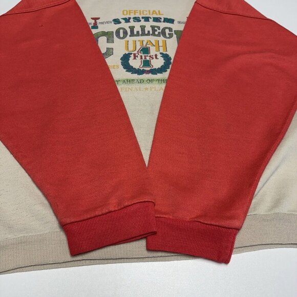 Vintage Utah College Sweatshirt Mens Large 90s Graphic Print Crew Neck - Picture 10 of 14